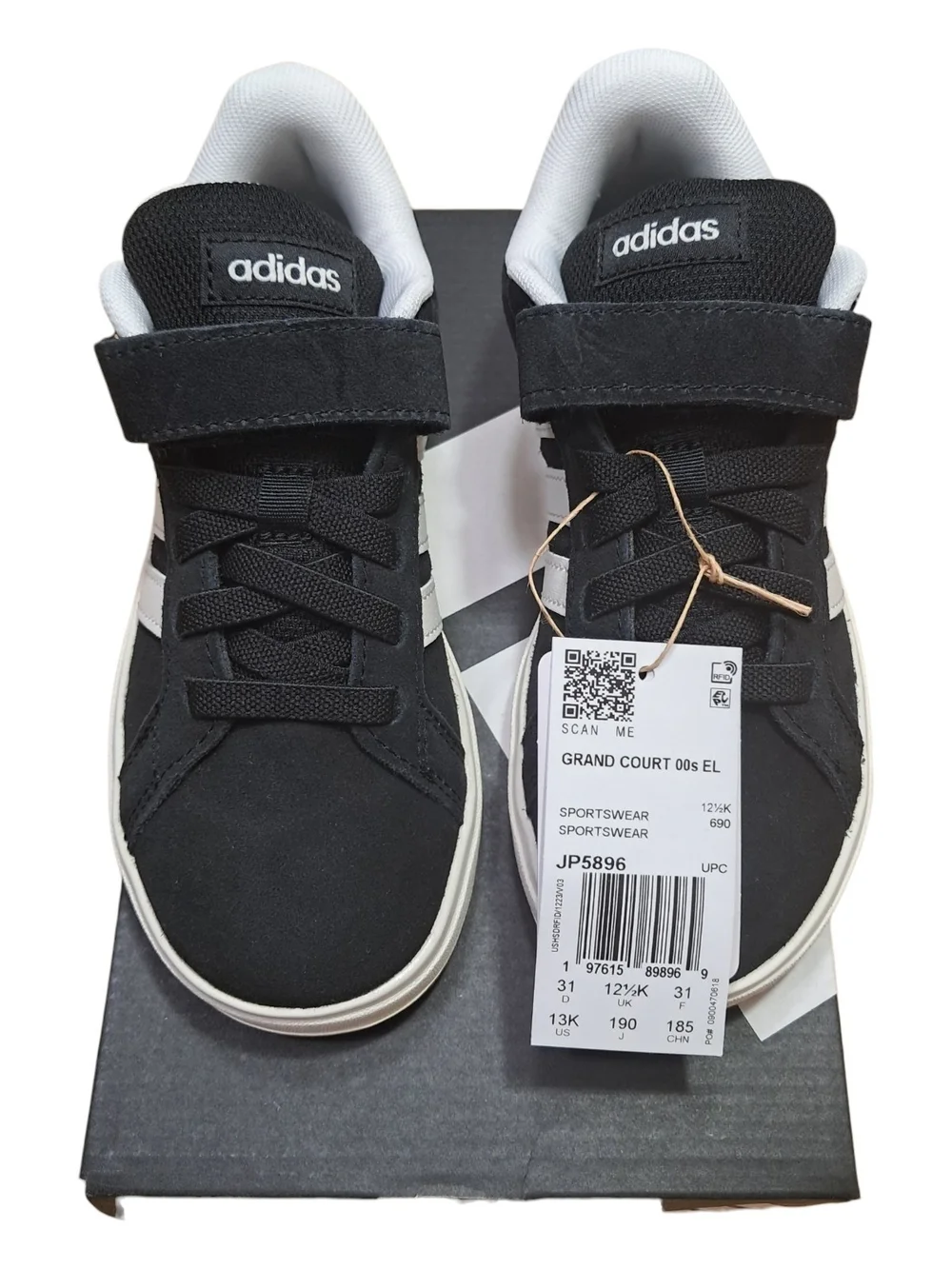 NWT Adidas Grand Court 00s Shoes Kids - Black/White - Multisize